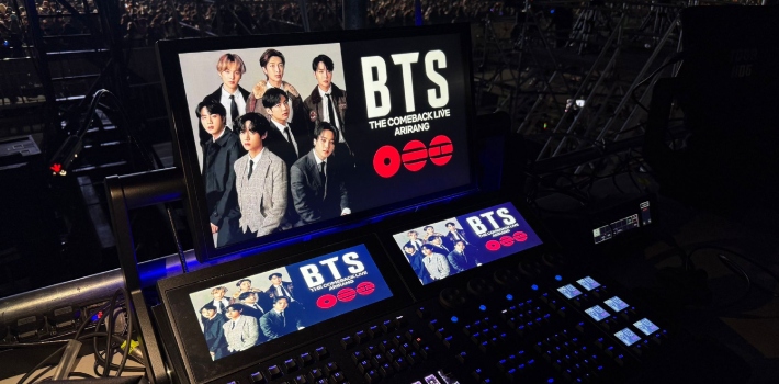 El regreso a los escenarios de la banda de K-Pop BTS contó con la consola Tour Hog