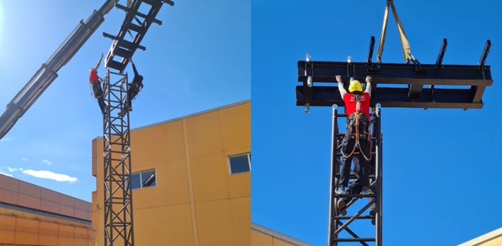 Grupo Cero (Córdoba) equipa cuatro torres de delay de 25 metros con estructuras Litec